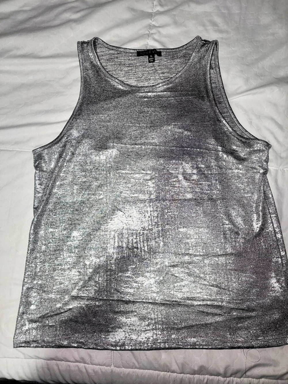 Dana Buchman Metallic Tank Top Size Medium Like New